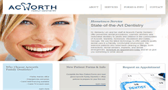 Desktop Screenshot of acworthfamilydentistry.com